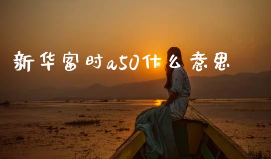 新华富时a50什么意思_https://cj002.lansai.wang_期货问答_第1张