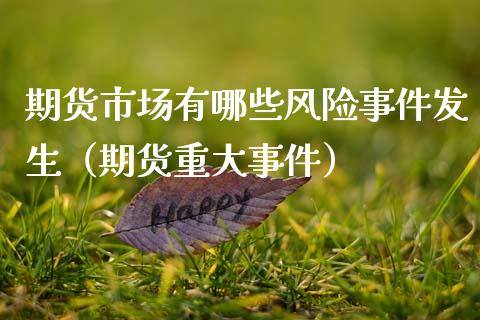 期货市场有哪些风险事件发生（期货重大事件）_https://cj002.lansai.wang_金融问答_第1张