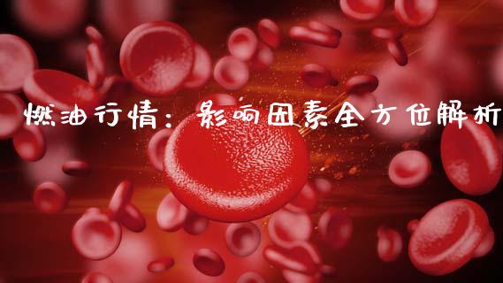 燃油行情：影响因素全方位解析_https://cj002.lansai.wang_保险问答_第1张