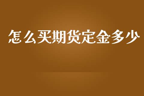 怎么买期货定金多少_https://cj002.lansai.wang_会计问答_第1张