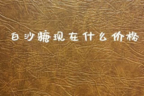 白沙糖现在什么价格_https://cj002.lansai.wang_会计问答_第1张