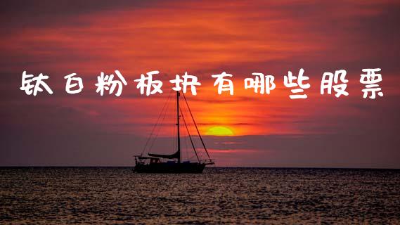 钛白粉板块有哪些股票_https://cj002.lansai.wang_财经百问_第1张