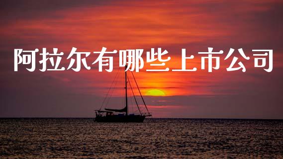阿拉尔有哪些上市公司_https://cj002.lansai.wang_期货问答_第1张