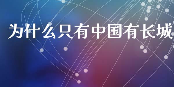 为什么只有中国有长城_https://cj002.lansai.wang_股市问答_第1张