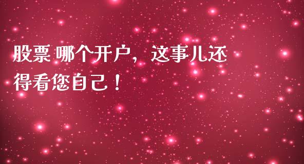股票 哪个开户，这事儿还得看您自己！_https://cj002.lansai.wang_财经问答_第1张