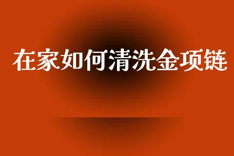 在家如何清洗金项链_https://cj002.lansai.wang_财经百问_第1张