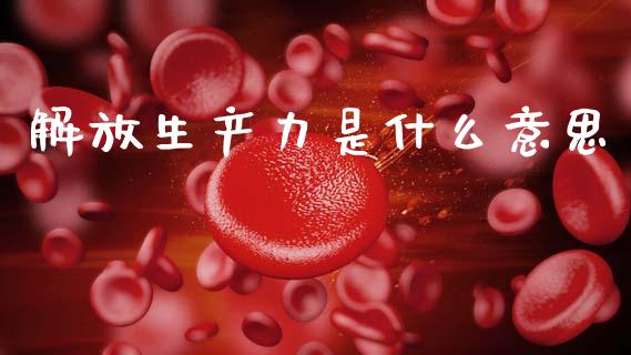 解放生产力是什么意思_https://cj002.lansai.wang_金融问答_第1张