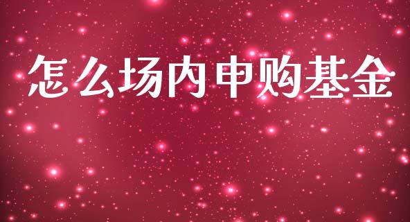 怎么场内申购基金_https://cj002.lansai.wang_期货问答_第1张