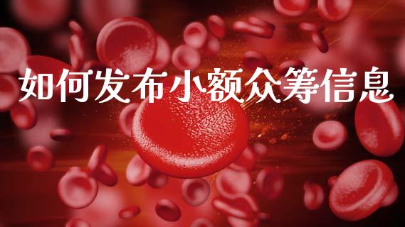如何发布小额众筹信息_https://cj002.lansai.wang_理财问答_第1张