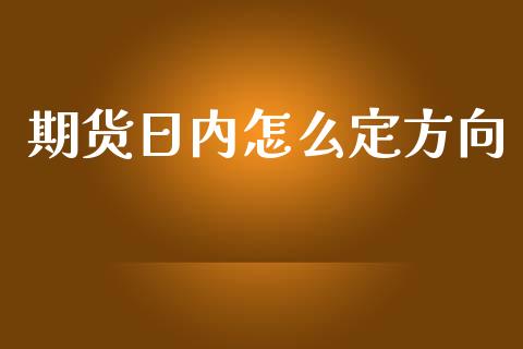 期货日内怎么定方向_https://cj002.lansai.wang_期货问答_第1张