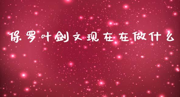 保罗叶剑文现在在做什么_https://cj002.lansai.wang_期货问答_第1张