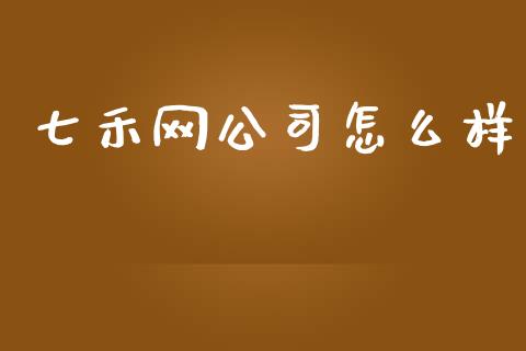 七禾网公司怎么样_https://cj002.lansai.wang_金融问答_第1张