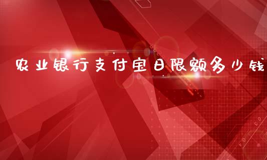 农业银行支付宝日限额多少钱_https://cj002.lansai.wang_理财问答_第1张