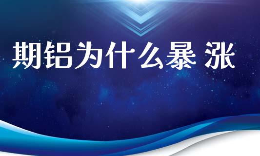 期铝为什么暴 涨_https://cj002.lansai.wang_金融问答_第1张