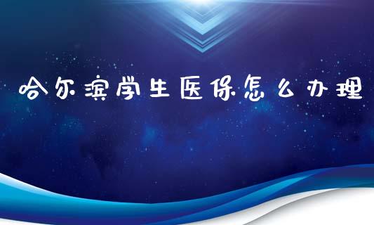 哈尔滨学生医保怎么办理_https://cj002.lansai.wang_保险问答_第1张