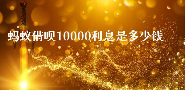 蚂蚁借呗10000利息是多少钱_https://cj002.lansai.wang_理财问答_第1张