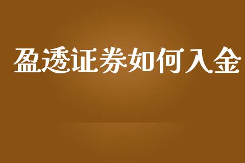 盈透证券如何入金_https://cj002.lansai.wang_理财问答_第1张