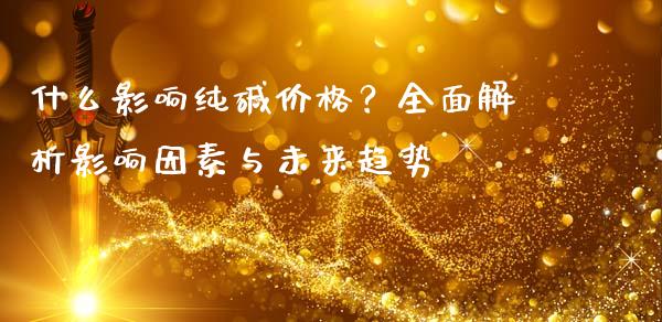 什么影响纯碱价格?全面解析影响因素与未来趋势_金融问答_第1张_财经百问网 什么影响纯碱价格?全面解析影响因素与未来趋势_https://cj002.lansai.wang_金融问答_第1张
