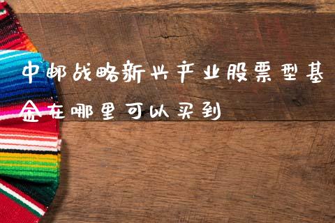 中邮战略新兴产业股票型基金在哪里可以买到_财经问答_第1张_财经百问网 中邮战略新兴产业股票型基金在哪里可以买到_https://cj002.lansai.wang_财经问答_第1张