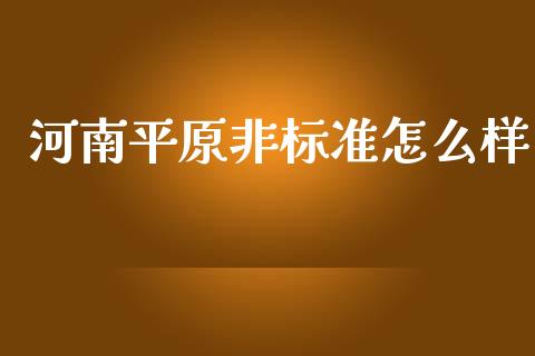 河南平原非标准怎么样_金融问答_第1张_财经百问网 河南平原非标准怎么样_https://cj002.lansai.wang_金融问答_第1张