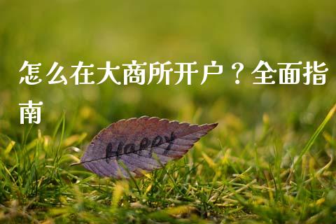 怎么在大商所开户？全面指南_https://cj002.lansai.wang_理财问答_第1张