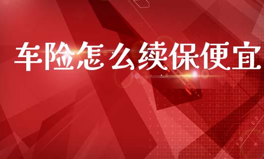 车险怎么续保便宜_https://cj002.lansai.wang_保险问答_第1张