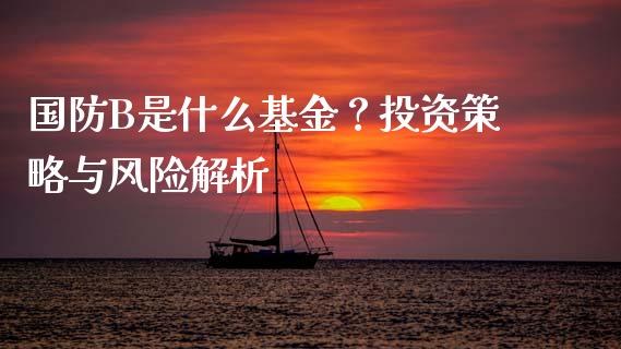国防B是什么基金？投资策略与风险解析_https://cj002.lansai.wang_理财问答_第1张