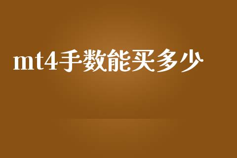 mt4手数能买多少_https://cj002.lansai.wang_财经问答_第1张
