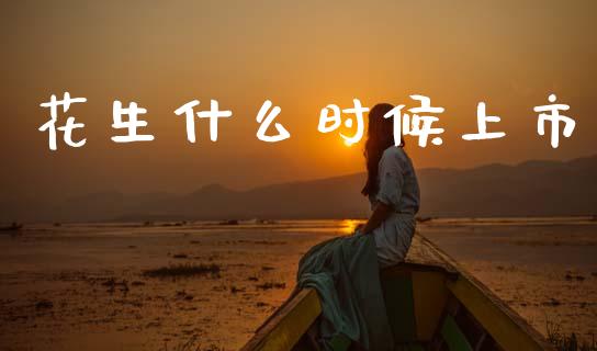 花生什么时候上市_https://cj002.lansai.wang_期货问答_第1张