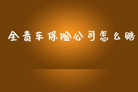 全责车保险公司怎么赔_https://cj002.lansai.wang_保险问答_第1张