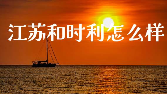 江苏和时利怎么样_https://cj002.lansai.wang_股市问答_第1张