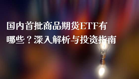国内首批商品期货ETF有哪些？深入解析与投资指南_https://cj002.lansai.wang_期货问答_第1张