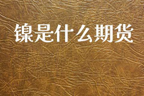 镍是什么期货_https://cj002.lansai.wang_保险问答_第1张