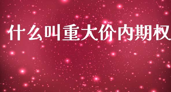 什么叫重大价内期权_https://cj002.lansai.wang_会计问答_第1张