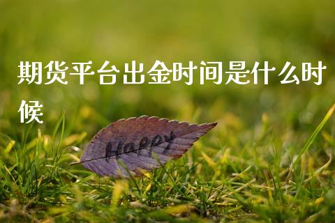 期货平台出金时间是什么时候_https://cj002.lansai.wang_保险问答_第1张