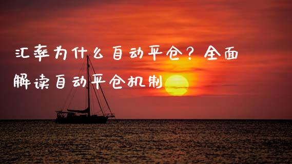 汇率为什么自动平仓？全面解读自动平仓机制_https://cj002.lansai.wang_财经问答_第1张
