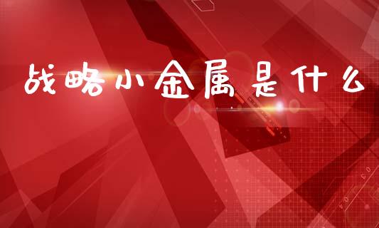 战略小金属是什么_股市问答_第1张_财经百问网 战略小金属是什么_https://cj002.lansai.wang_股市问答_第1张