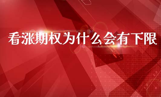 看涨期权为什么会有下限_https://cj002.lansai.wang_期货问答_第1张