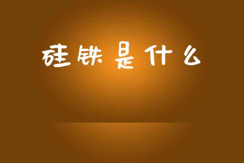 硅铁是什么_https://cj002.lansai.wang_期货问答_第1张