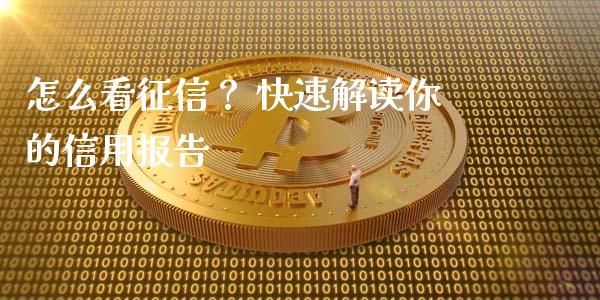 怎么看征信？ 快速解读你的信用报告_https://cj002.lansai.wang_财经问答_第1张