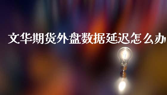 文华期货外盘数据延迟怎么办_https://cj002.lansai.wang_保险问答_第1张