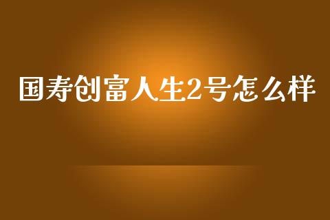 国寿创富人生2号怎么样_https://cj002.lansai.wang_会计问答_第1张