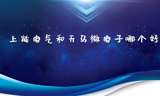 上能电气和天马微电子哪个好_https://cj002.lansai.wang_会计问答_第1张