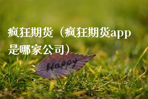 疯狂期货（疯狂期货app是哪家公司）_https://cj002.lansai.wang_保险问答_第1张