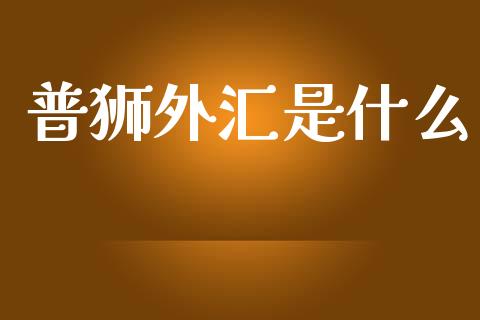 普狮外汇是什么_https://cj002.lansai.wang_财经问答_第1张