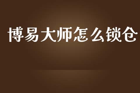 博易大师怎么锁仓_https://cj002.lansai.wang_期货问答_第1张