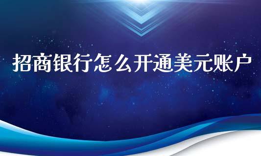 招商银行怎么开通美元账户_https://cj002.lansai.wang_金融问答_第1张