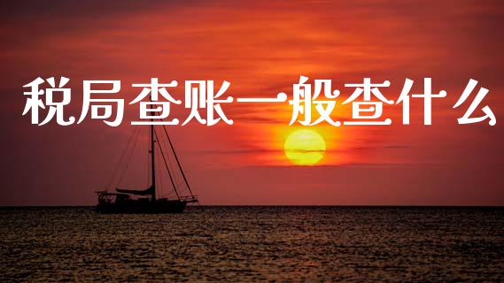 税局查账一般查什么_https://cj002.lansai.wang_会计问答_第1张