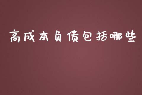 高成本负债包括哪些_https://cj002.lansai.wang_期货问答_第1张