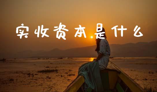 实收资本是什么_https://cj002.lansai.wang_会计问答_第1张